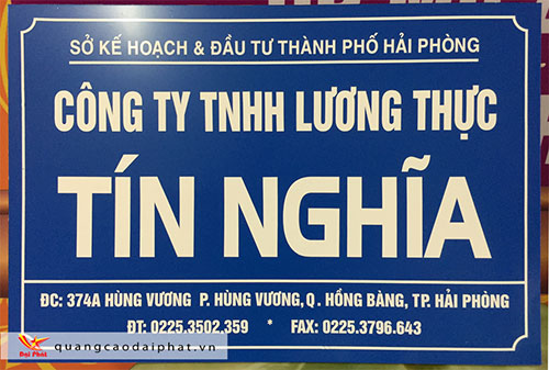 Chuyên làm biển công ty tại Hải Phòng