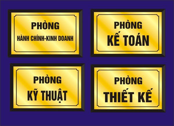 Làm biển phòng ban tại Hải Phòng
