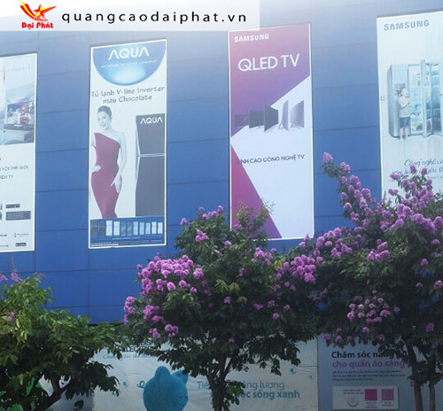 Biển bạt điện máy Xanh Hải Dương