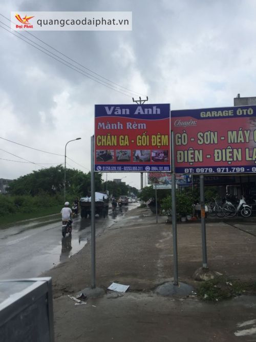 Biển hộp đèn in bạt hiflex Mành rèm Vân Trang