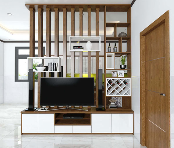Cách chọn vách ngăn kệ tivi