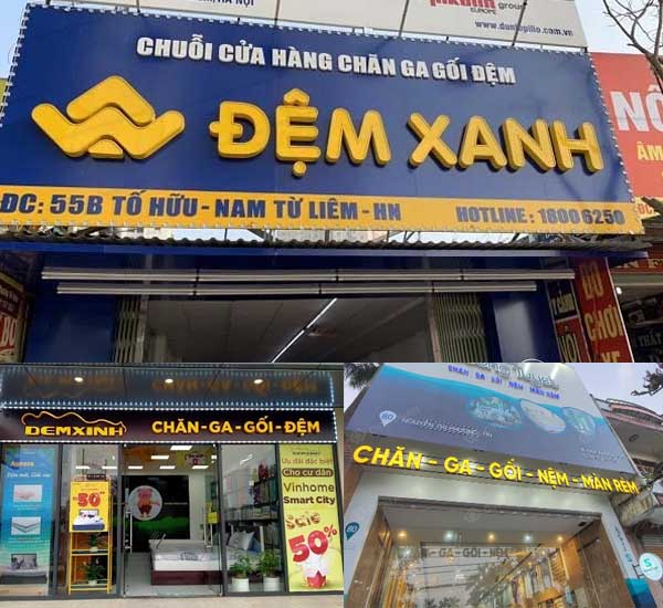 Làm biển quảng cáo chăn ga gối đệm