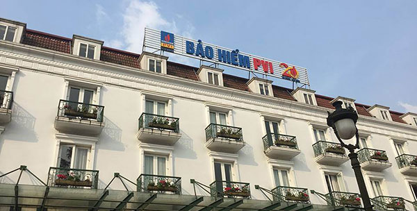 Thi công biển quảng cáo trên nóc nhà tại Hải Phòng