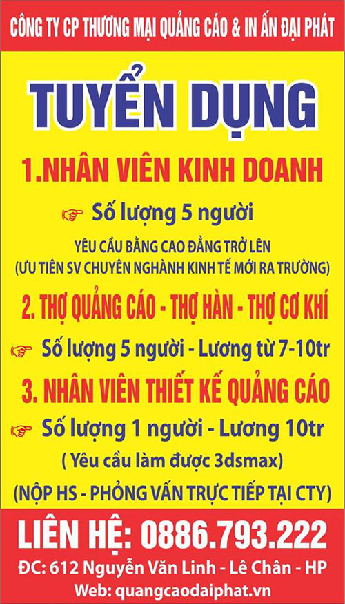 Tuyển Dụng
