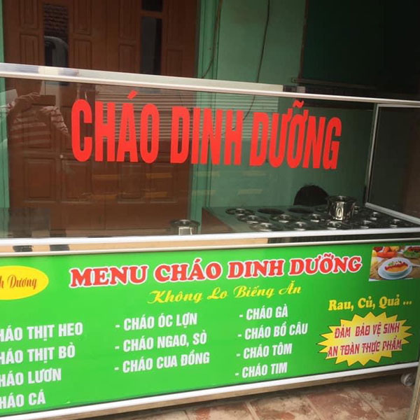 Lưu ý khi làm biển quảng cáo cho cửa hàng cháo