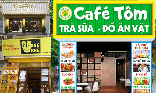 Làm biển quảng cáo đồ ăn vặt