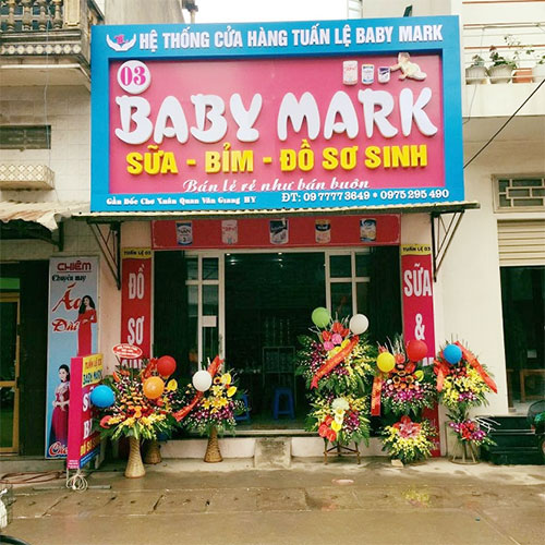 Làm biển quảng cáo sữa bỉm tại Hải Phòng