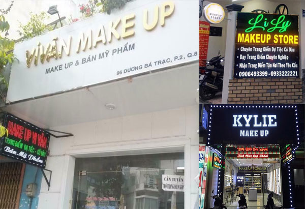 Biển quảng cáo makeup đẹp ấn tượng