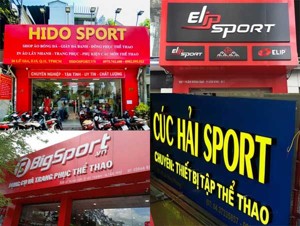 Làm biển quảng cáo shop thể thao
