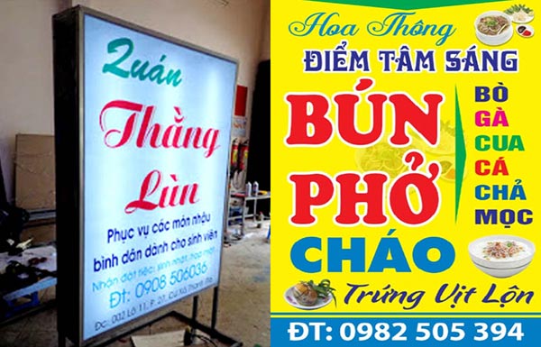 Mẫu biển quảng cáo ăn sáng 