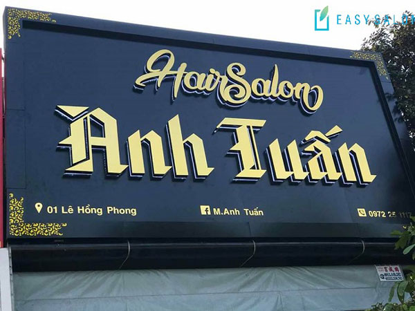 Kinh nghiệm làm biển quảng cáo salon tóc hút khách
