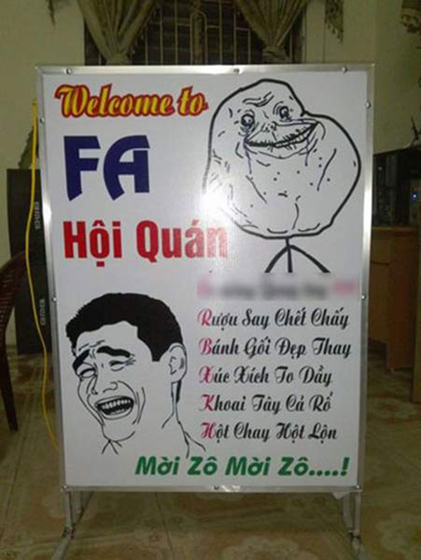Mẫu biển quảng cáo hài hước nhất