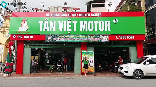 Mẫu biển quảng cáo sửa chữa xe máy