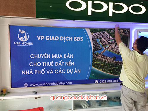 Biển văn phòng bất động sản HTA Homes