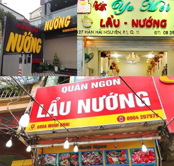 Kinh nghiệm làm biển quảng cáo quán lẩu nướng