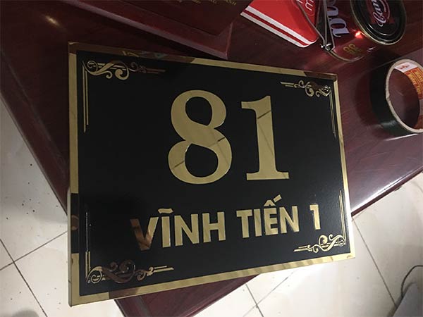 Biển số nhà 81 Vĩnh Tiến 1