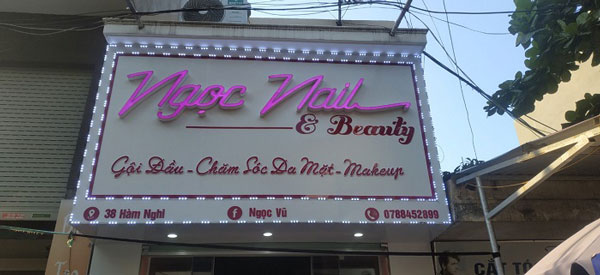 Làm biển quảng cáo tiệm Nail ấn tượng, thu hút khách hàng