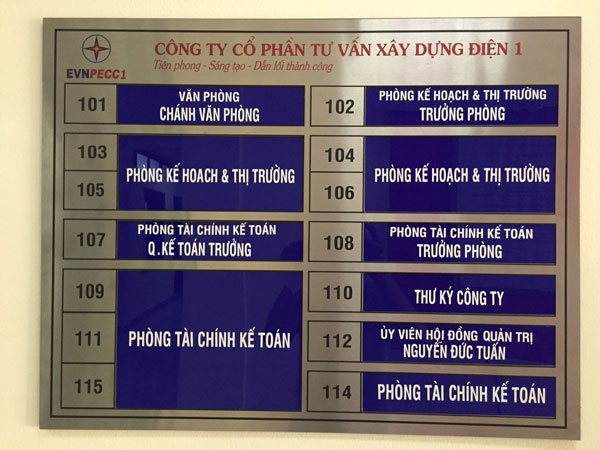 Những lưu ý khi làm biển công ty
