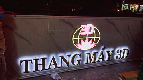 Biển công ty Thang máy 3D, Hải Phòng