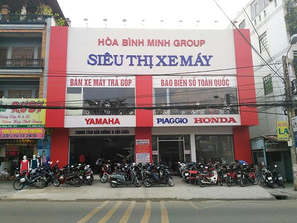 Thi công biển quảng cáo showroom xe máy tại Hải Phòng