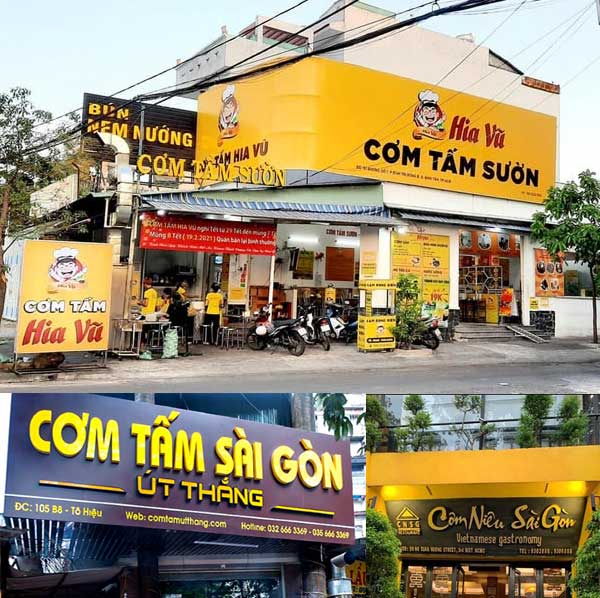 Các mẫu biển quảng cáo quán cơm bình dân đẹp