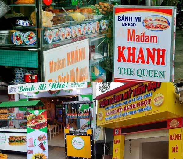 Làm biển quảng cáo cửa hàng bánh mì