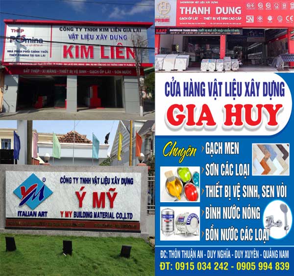 Làm biển quảng cáo cửa hàng vật liệu xây dựng