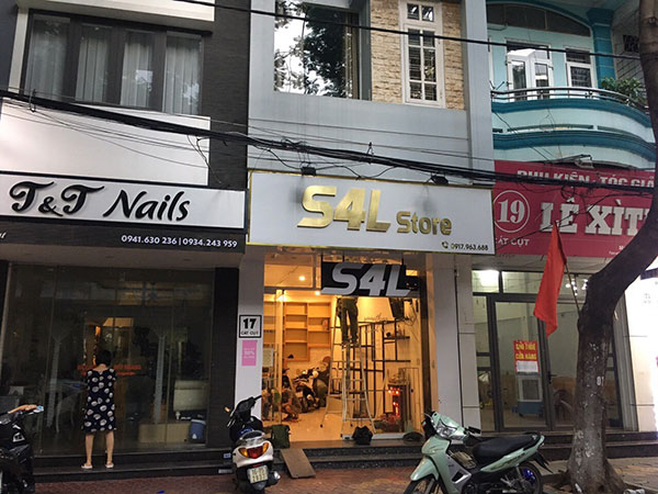 Biển hiệu cửa hàng S4L Store