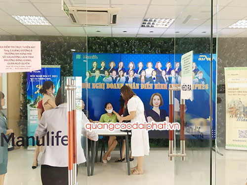 Biển bạt Manulife chi nhánh Hải Phòng