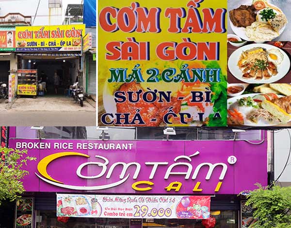 Làm biển quảng cáo quán cơm tấm