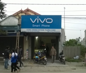 Thi công biển bạt cửa hàng điện thoại Hải Phòng