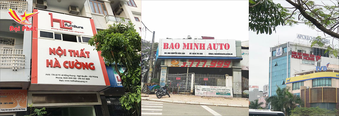Làm biển bảng chuyên nghiệp ở Hải Phòng
